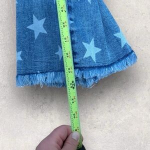 Judy blue Star print cropped high waisted jeans